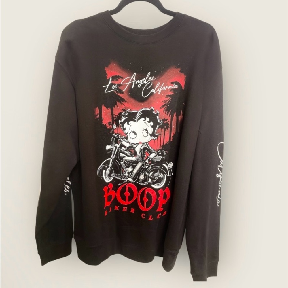 Boop Biker Club Women's Black Sweater